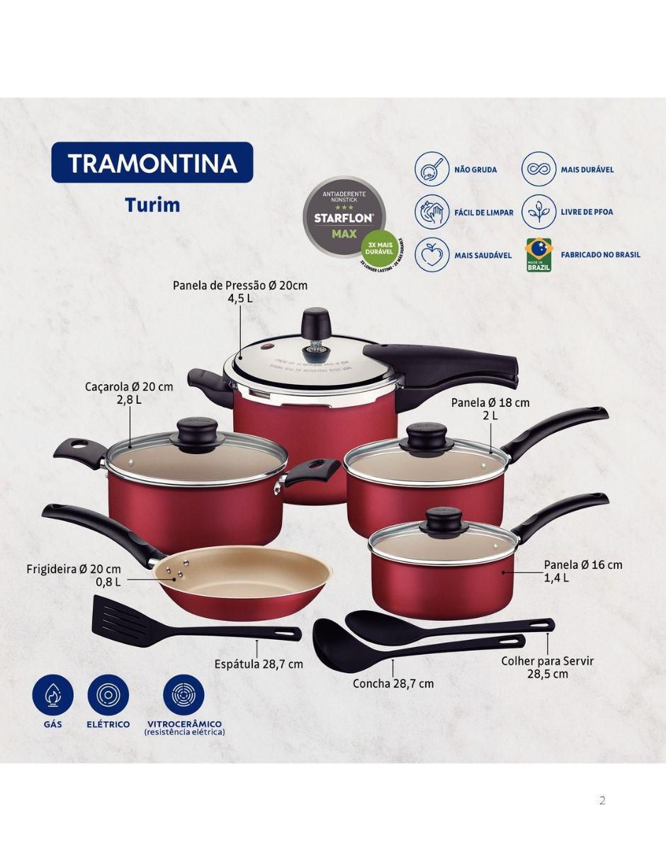 Batería de cocina de aluminio antiadherente starflon max 11 piezas 2