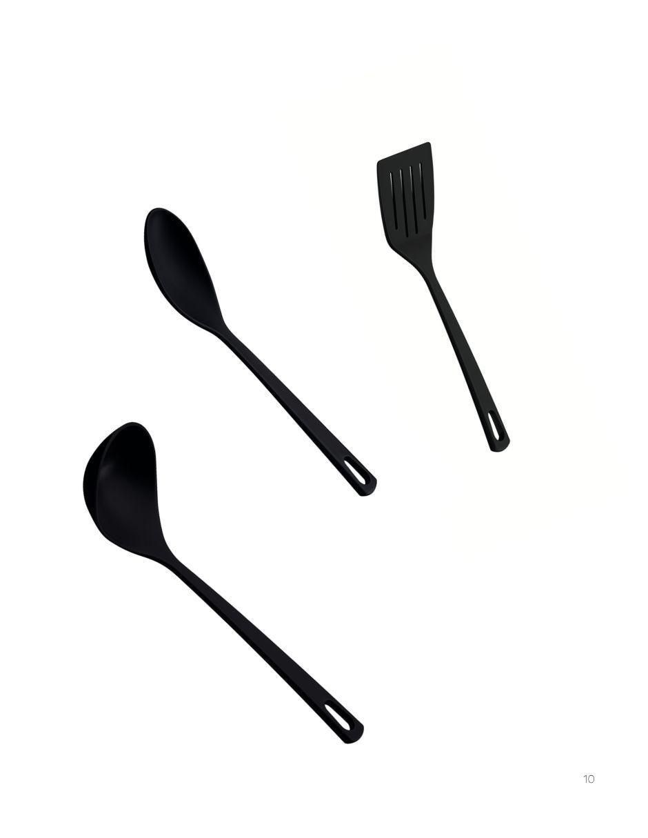Batería de cocina de aluminio antiadherente starflon max 11 piezas 7