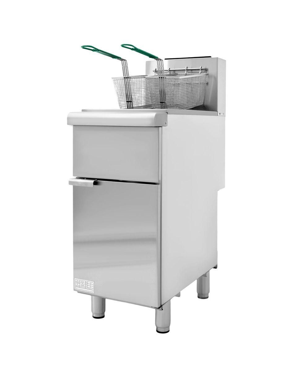 Freidora de aceite con compartimento doble 24 L MKZ-FREIDORA24LG 2
