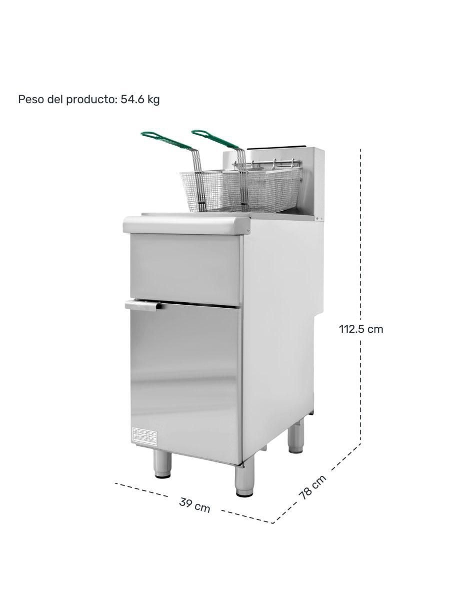Freidora de aceite con compartimento doble 24 L MKZ-FREIDORA24LG 6