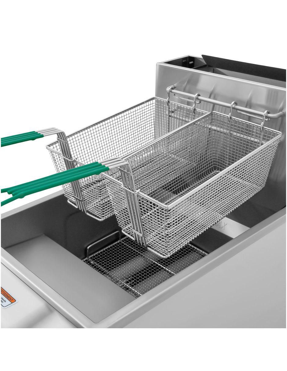 Freidora de aceite con compartimento doble 24 L MKZ-FREIDORA24LG 5