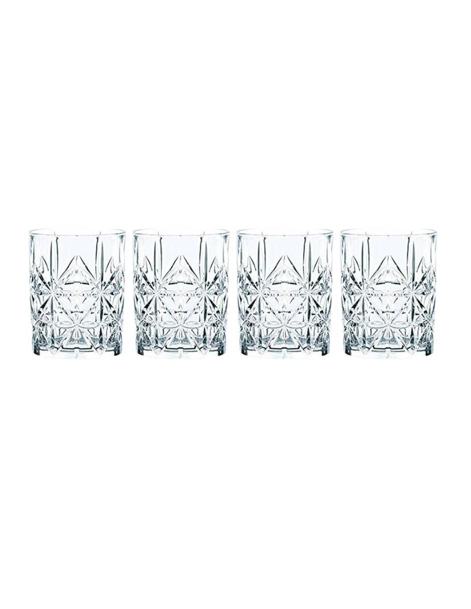 Set de vasos para whisky Vivant de cristal con 4 piezas