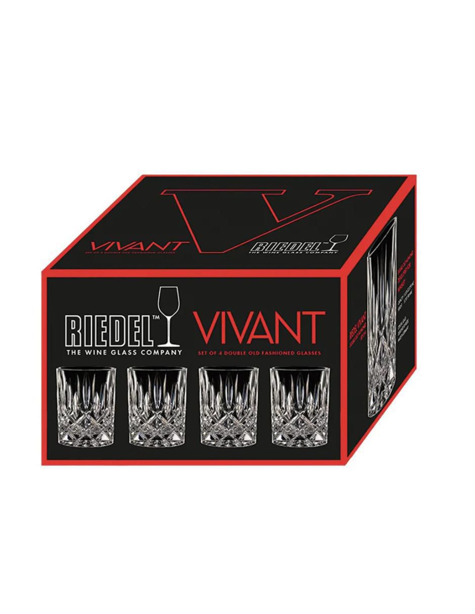 Set de vasos para whisky Vivant de cristal con 4 piezas 2