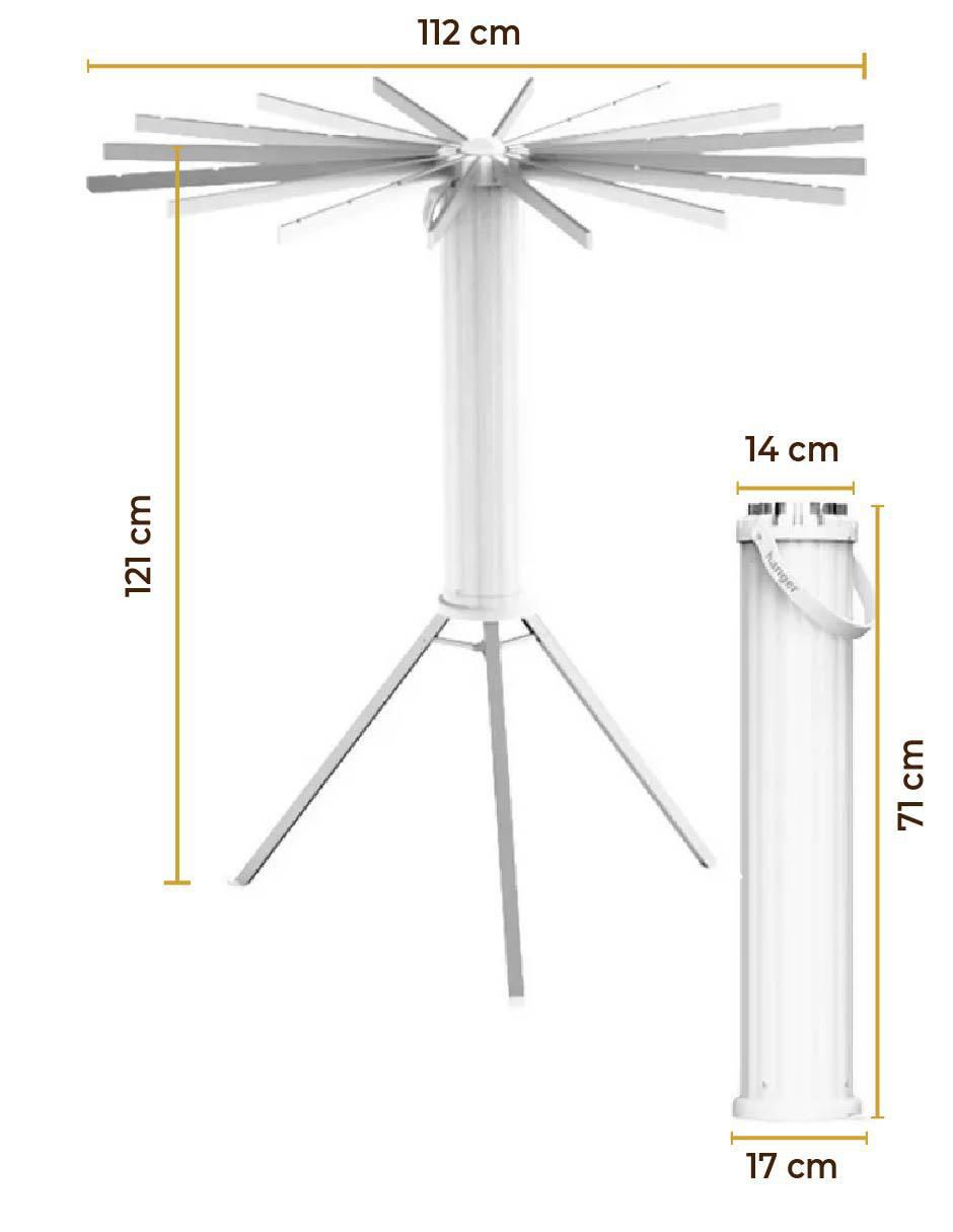 Tendedero plegable de plástico y metal 5