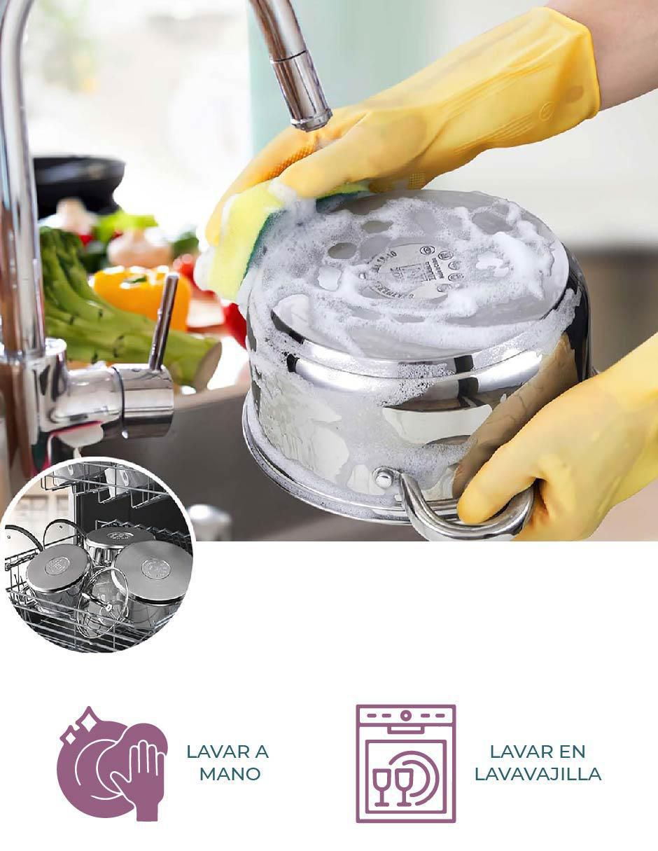 Batería de cocina de acero inoxidable 6 piezas 4