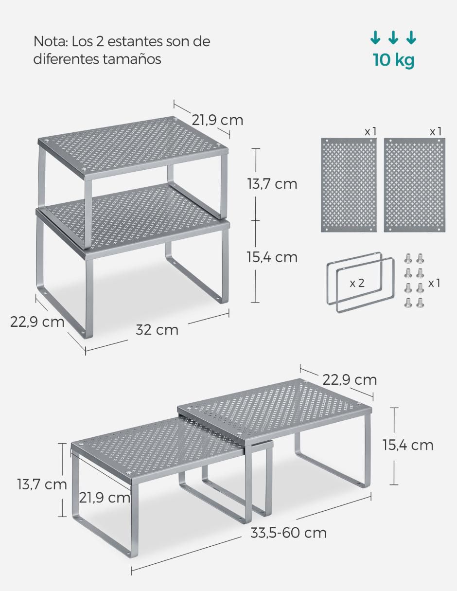 Estante de acero Bystro MKCS006S01 4