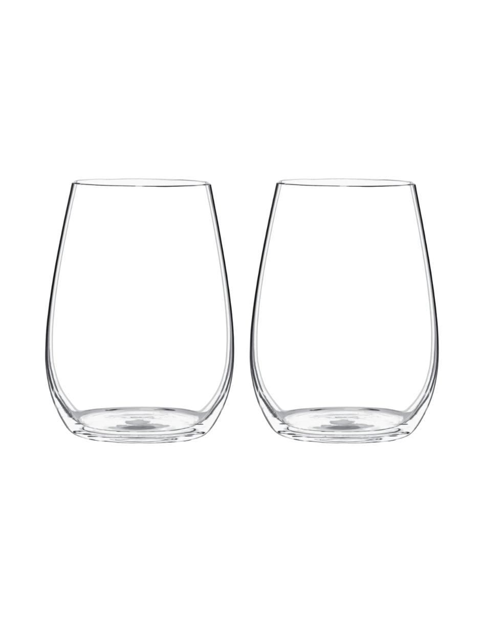 Set vaso para vino O de cristal 2 piezas