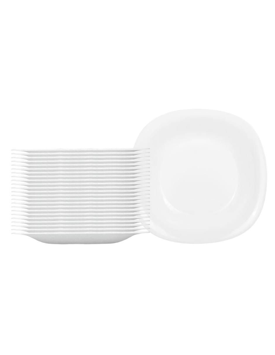 Set plato postre Carine de vidrio 24 piezas