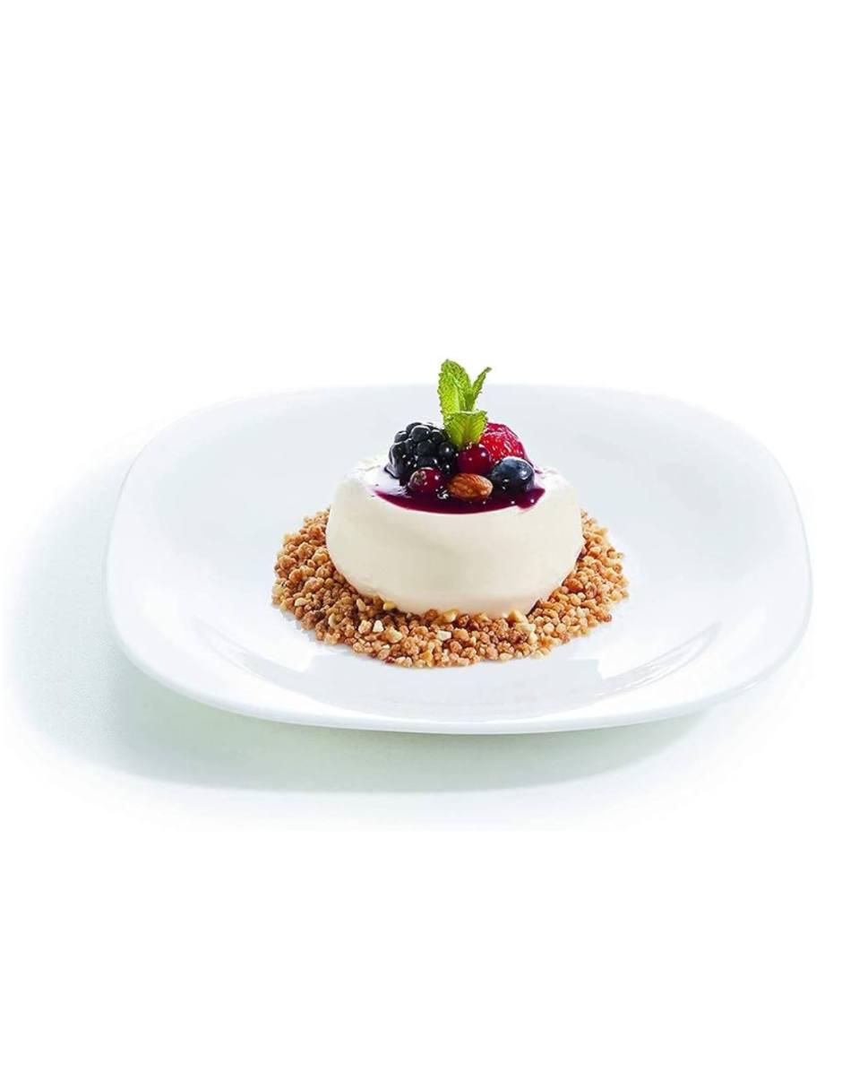 Set plato postre Carine de vidrio 24 piezas 2