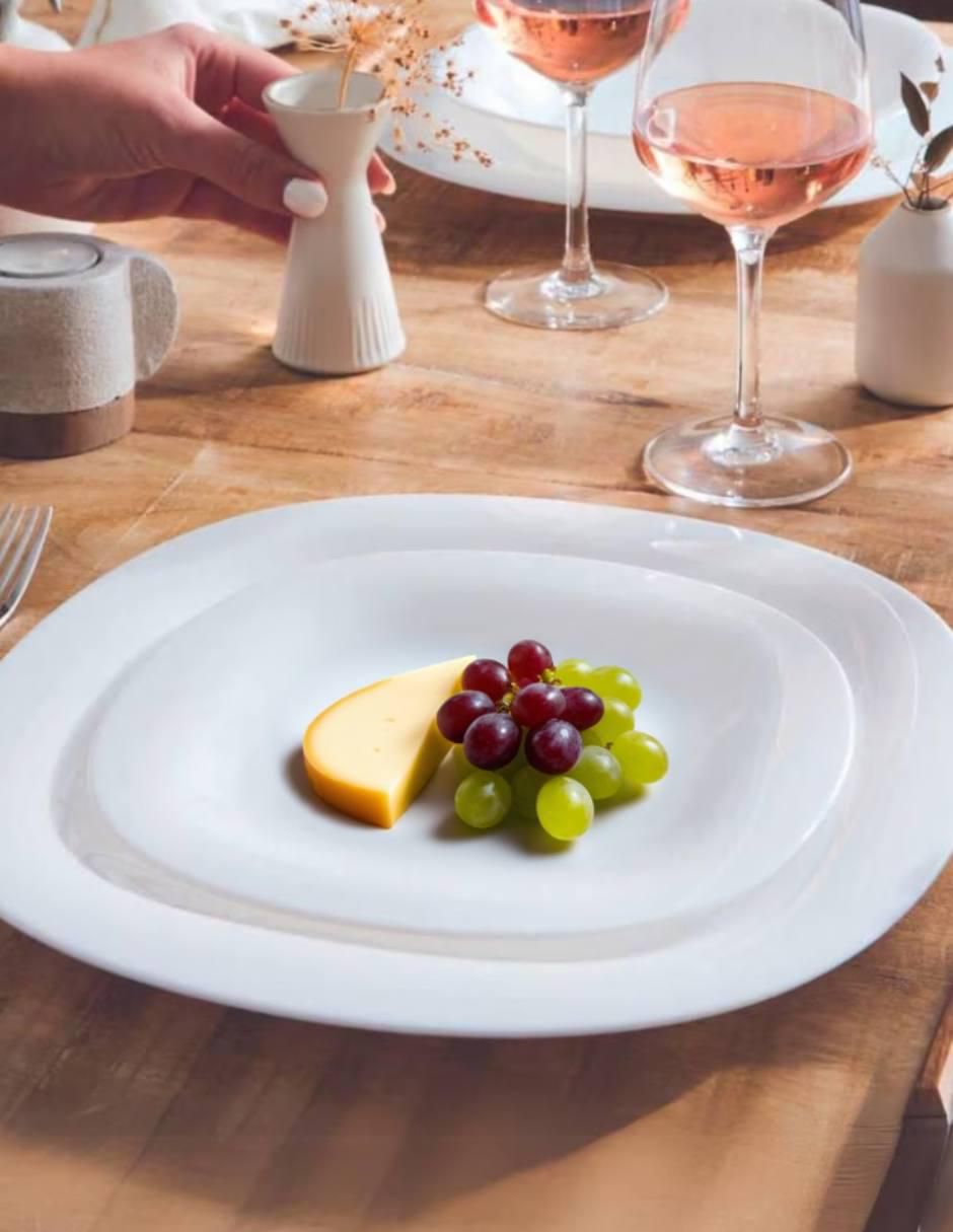 Set plato postre Carine de vidrio 24 piezas 3