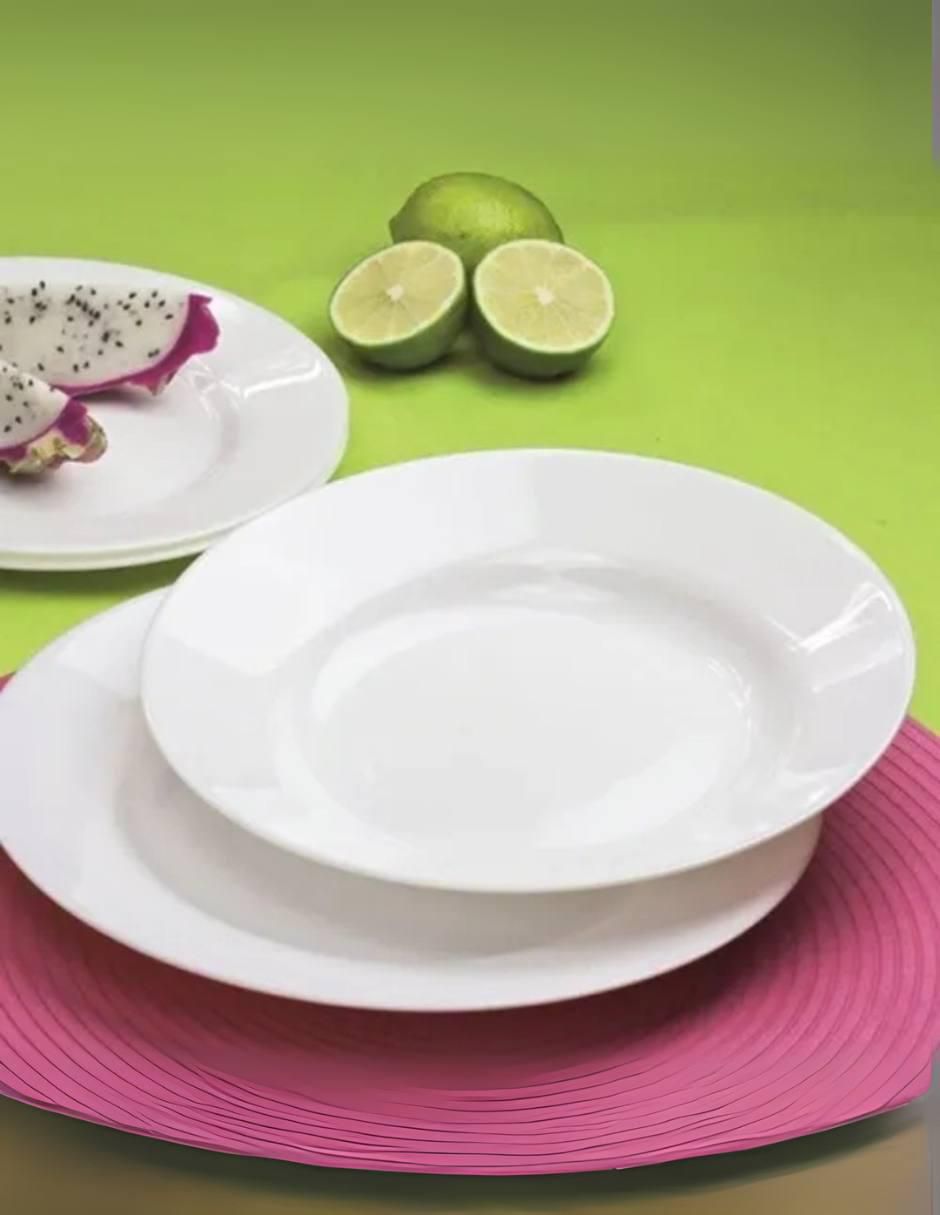 Set plato sopa Everyday de vidrio 24 piezas 2