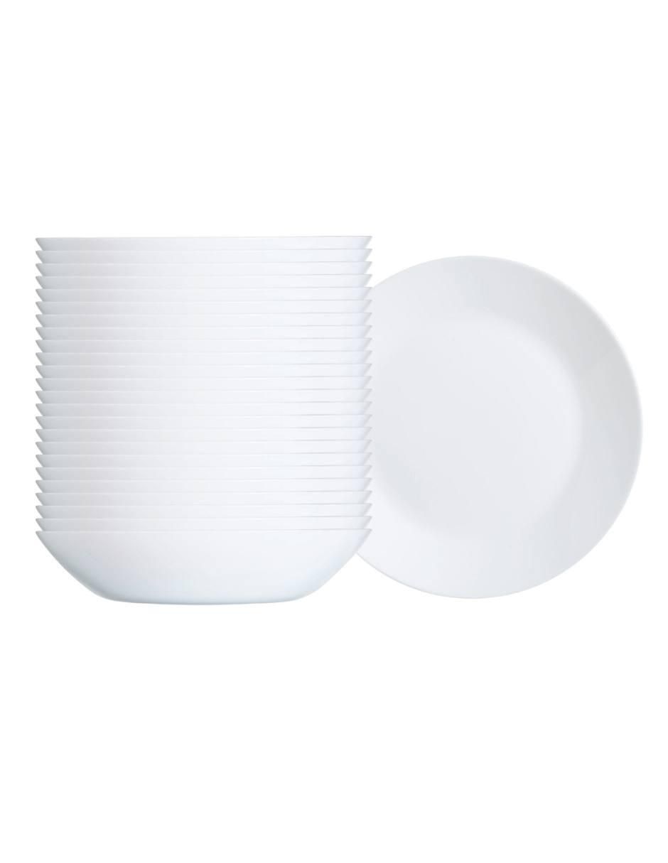 Set plato sopa Zelie de vidrio 24 piezas Set plato sopa Zelie de vidrio 24 piezas