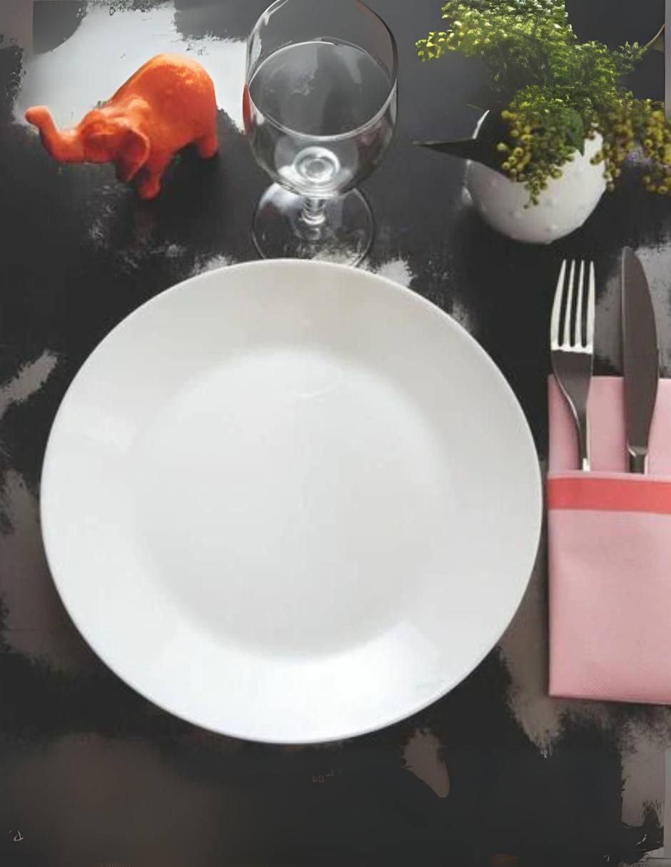 Set plato postre Zelie de vidrio 24 piezas 3