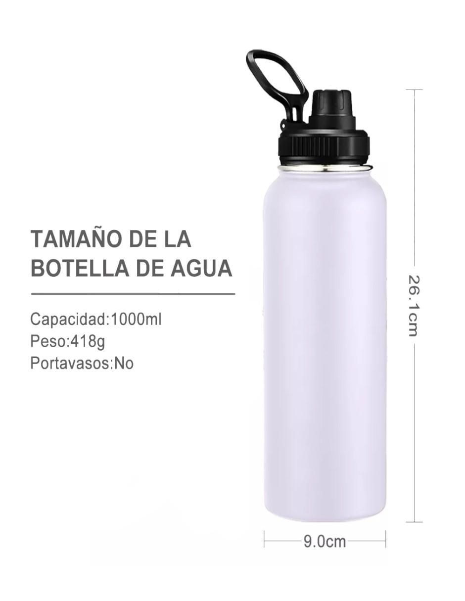 Termo de acero inoxidable con tapa rosca 1 L 2