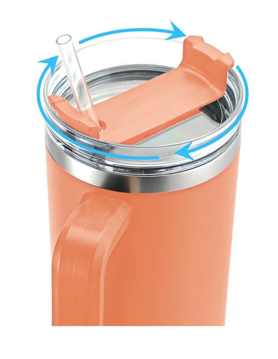 Termo de acero inoxidable con tapa rosca 2