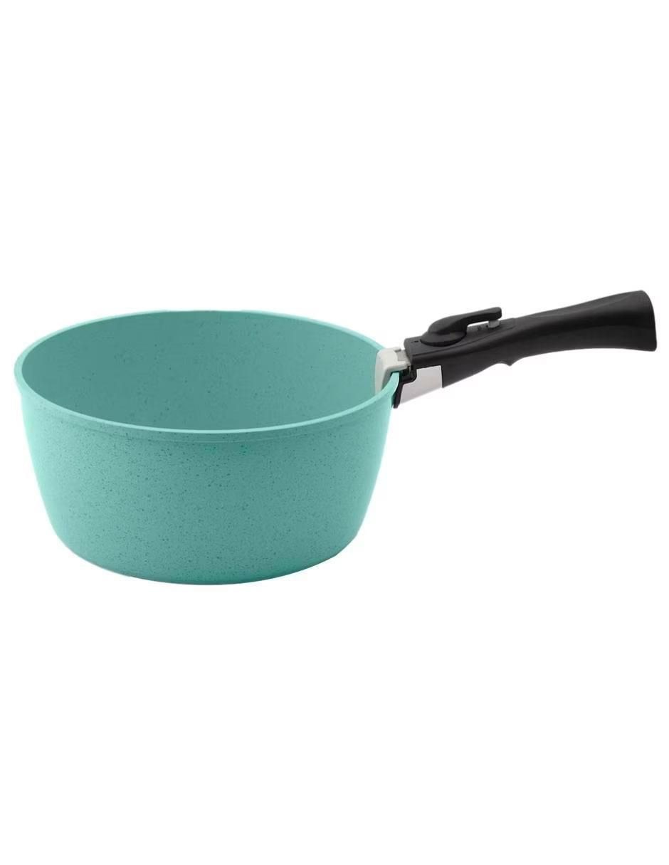 Batería de cocina Jade Smart de aluminio anodizado antiadherente cerámica 10 piezas 8