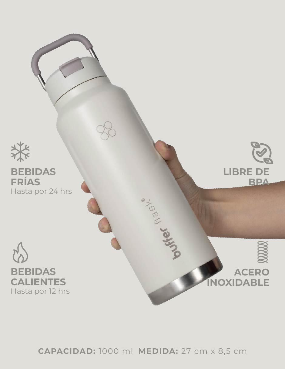 Termo Buffer de acero inoxidable Mallorca con tapa rosca 1 L 3