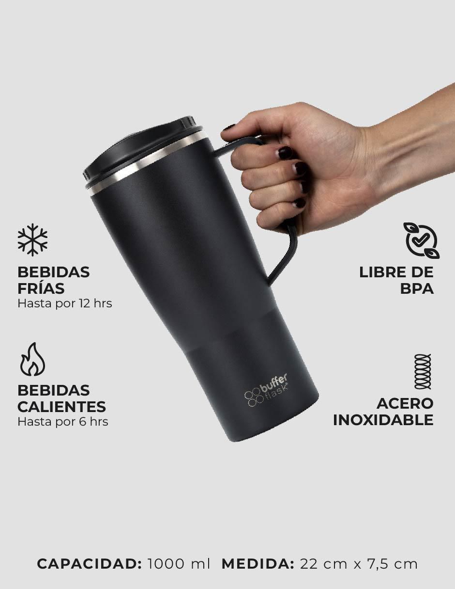 Termo buffer "de" acero inoxidable sin familia o colección "con tapa" rosca 1 l