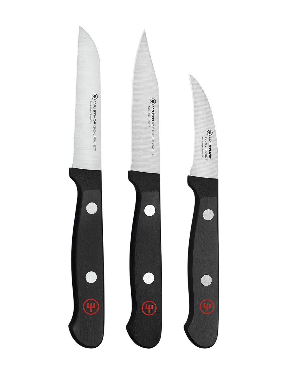 Set de cuchillos para verduras Gourmet 3 piezas