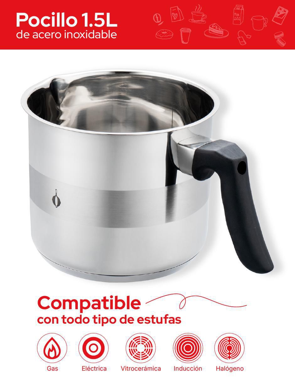 Pocillo de acero inoxidable 5