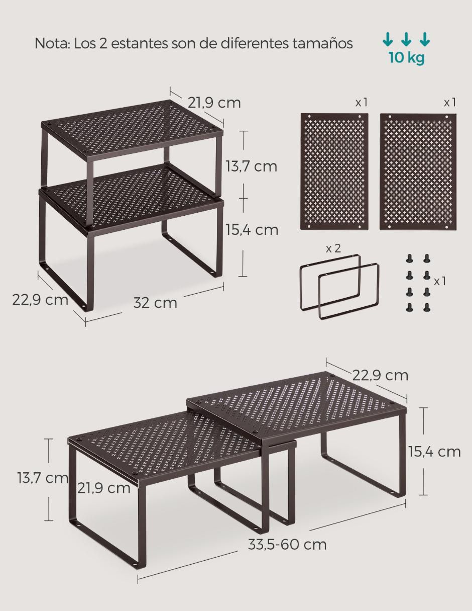 Estante de acero Bystro MKCS01BR 4
