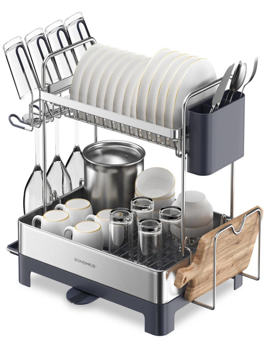 Escurridor de trastes Paxton de acero inoxidable 3