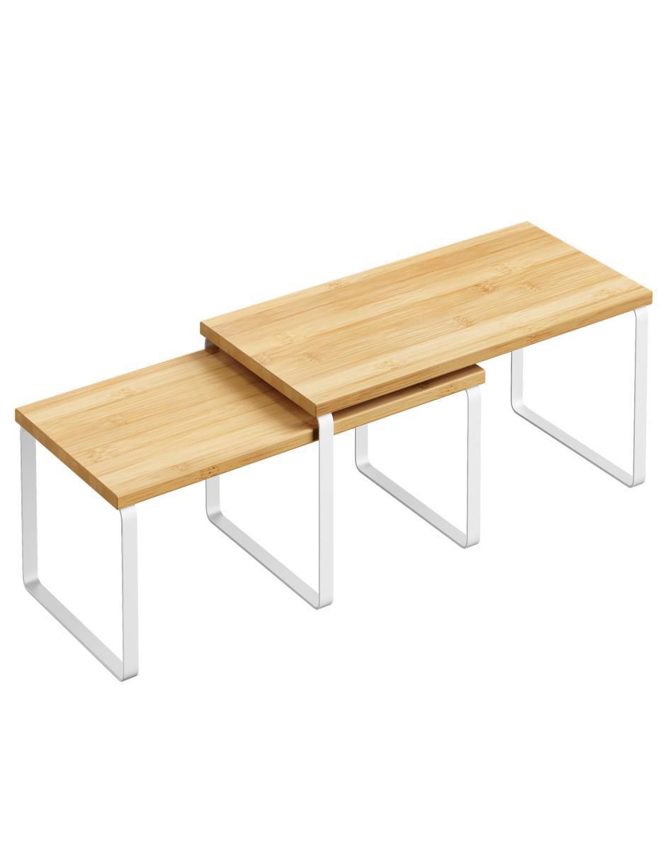 Estante de acero con bambú Bystro MKCS200W01 3