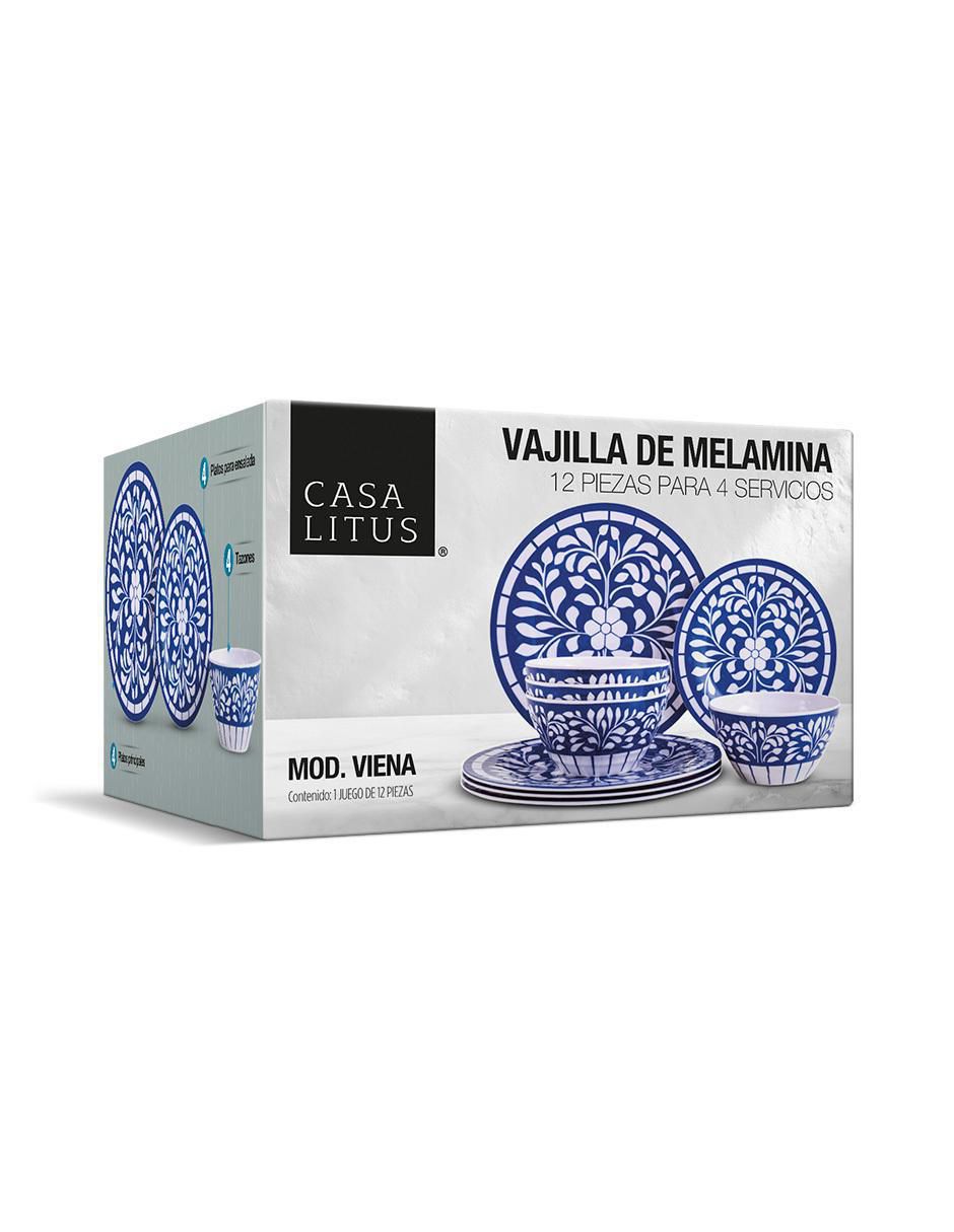 Vajilla cerrada de melamina para 4 personas 7