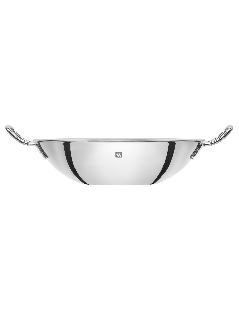 Sartén Wok con tapa Plus de acero inoxidable 3