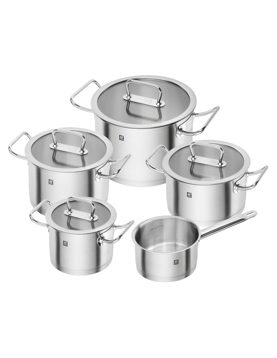 Batería de cocina de acero inoxidable 9 piezas