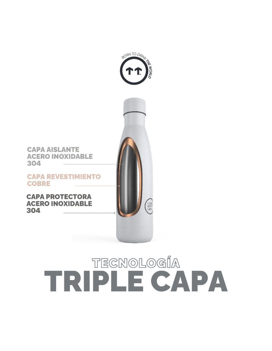 Termo de acero inoxidable Coolors con tapa rosca 5