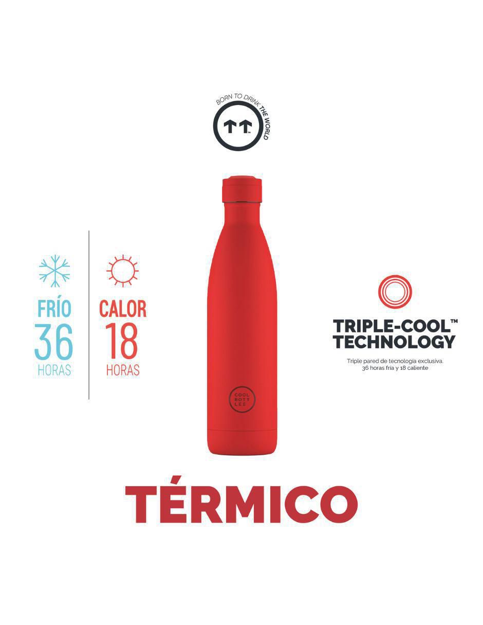 Termo de acero inoxidable Coolors con tapa rosca 2