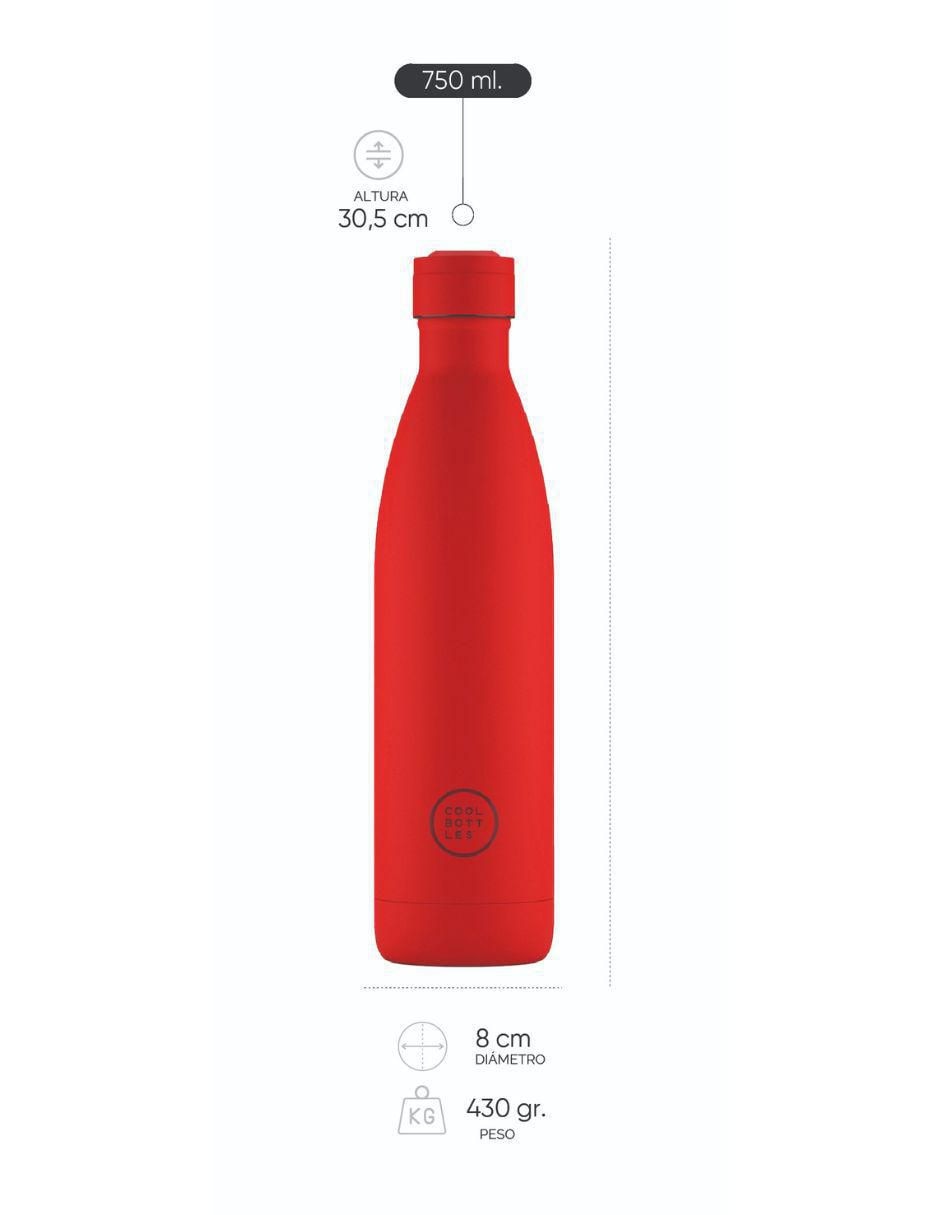 Termo de acero inoxidable Coolors con tapa rosca 7