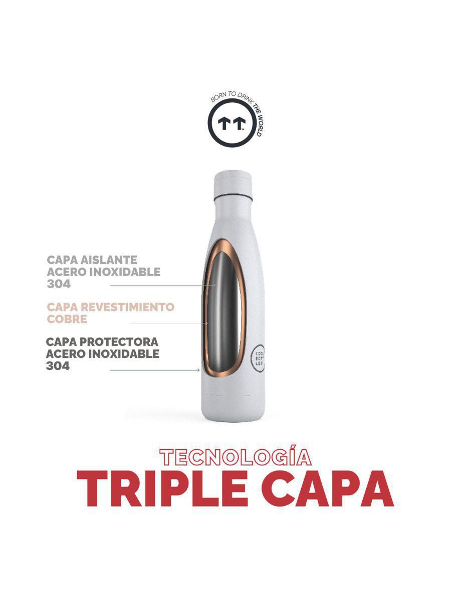 Termo de acero inoxidable Coolors con tapa rosca 5