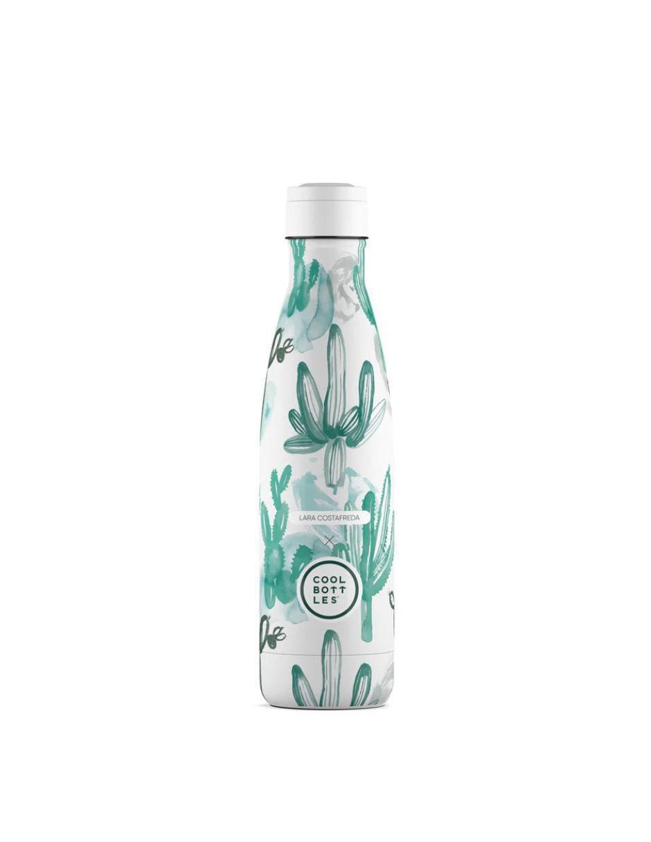 Termo de acero inoxidable Watercolor Cactus con tapa rosca 500 ml