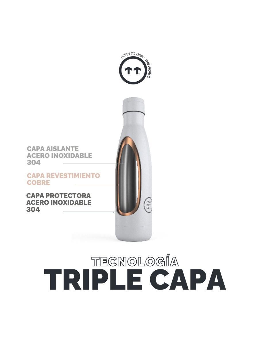 Termo de acero inoxidable Watercolor Cactus con tapa rosca 500 ml 5