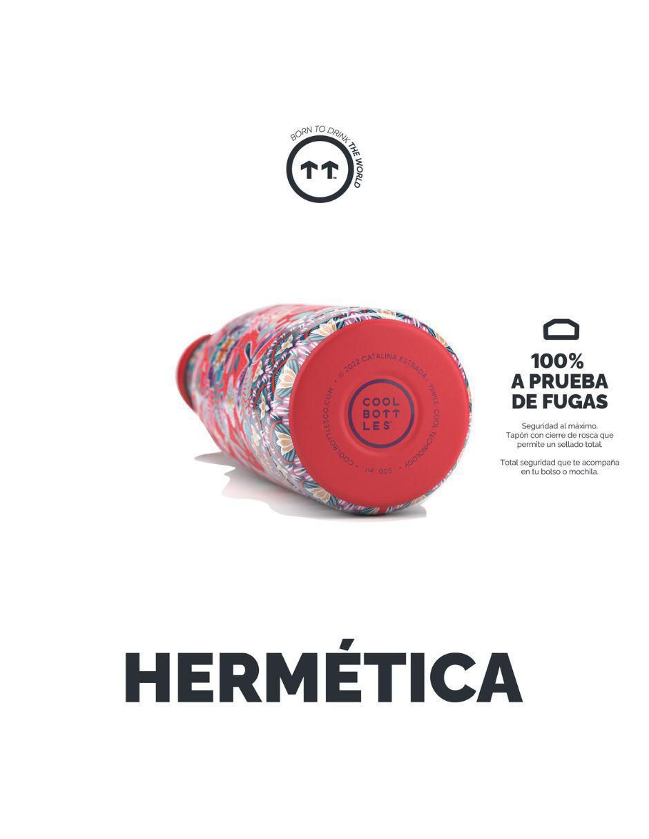 Termo de acero inoxidable Dragonfly Paradise con tapa rosca 500 ml 4