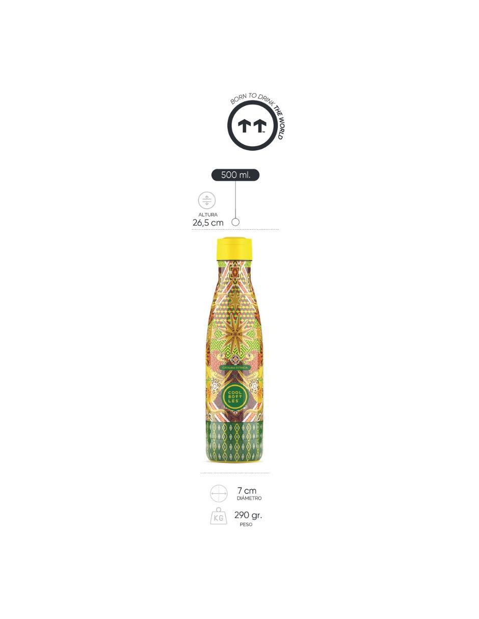 Termo de acero inoxidable Mystical Lions con tapa rosca 500 ml 7