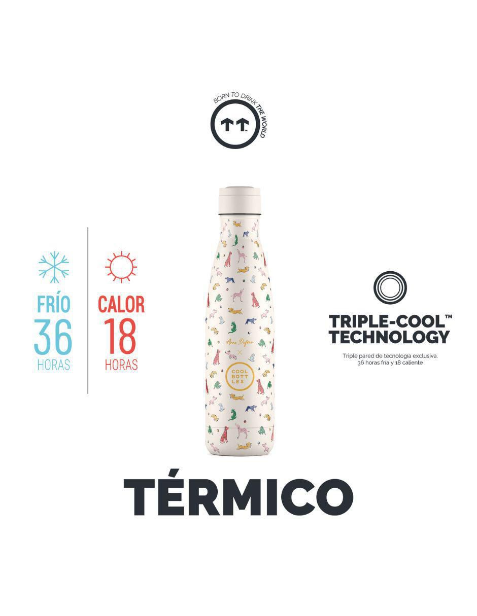 Termo de acero inoxidable Doggie Party con tapa rosca 500 ml 2
