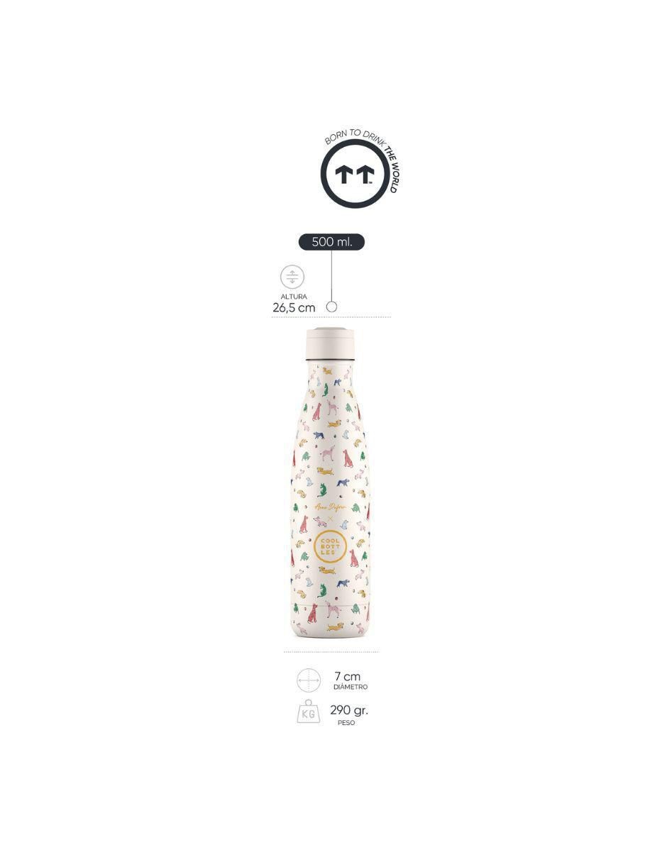 Termo de acero inoxidable Doggie Party con tapa rosca 500 ml 7