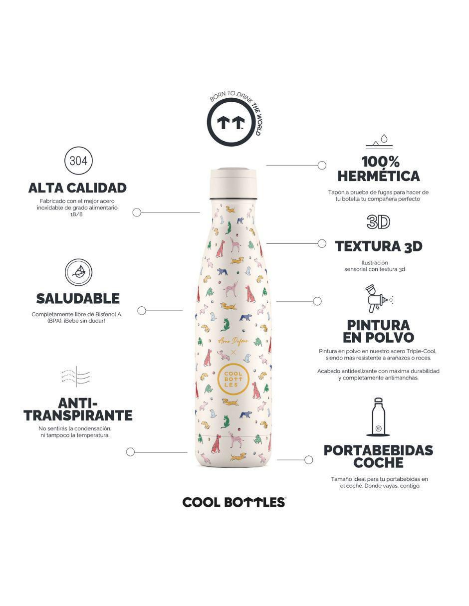Termo de acero inoxidable Doggie Party con tapa rosca 500 ml 3