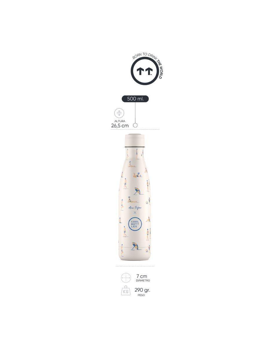 Termo de acero inoxidable Ocean Breeze con tapa rosca 500 ml 7