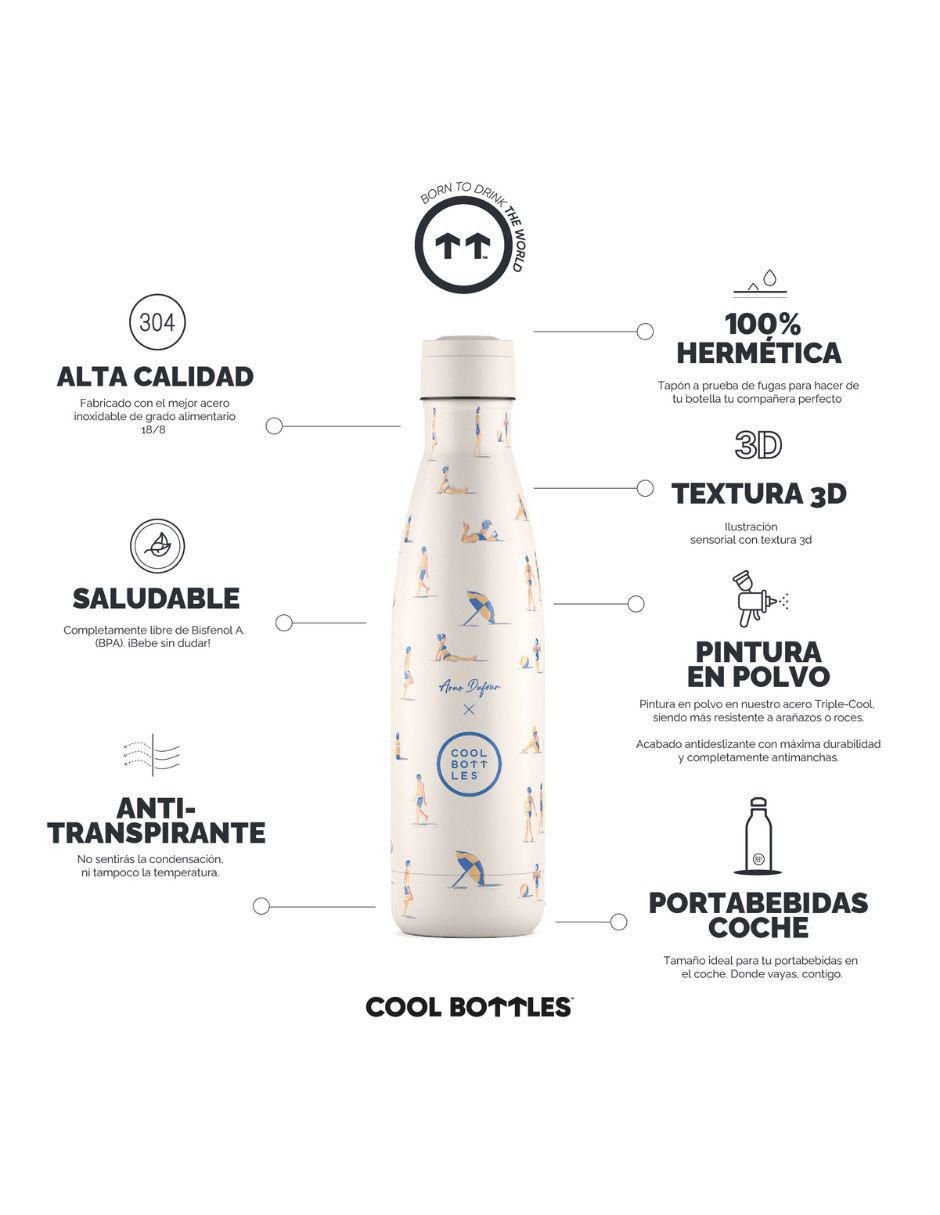 Termo de acero inoxidable Ocean Breeze con tapa rosca 500 ml 3