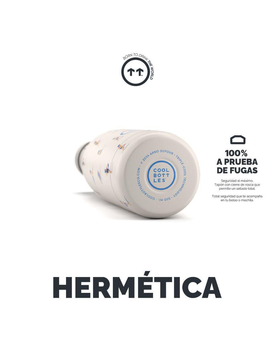 Termo de acero inoxidable Ocean Breeze con tapa rosca 500 ml 4