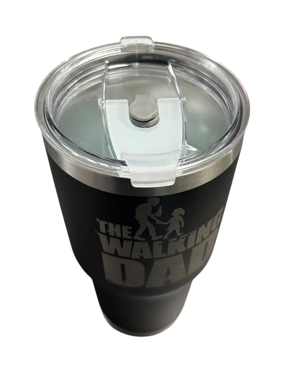 Termo de acero inoxidable The Walking Dad con tapa push pull 887 ml 3