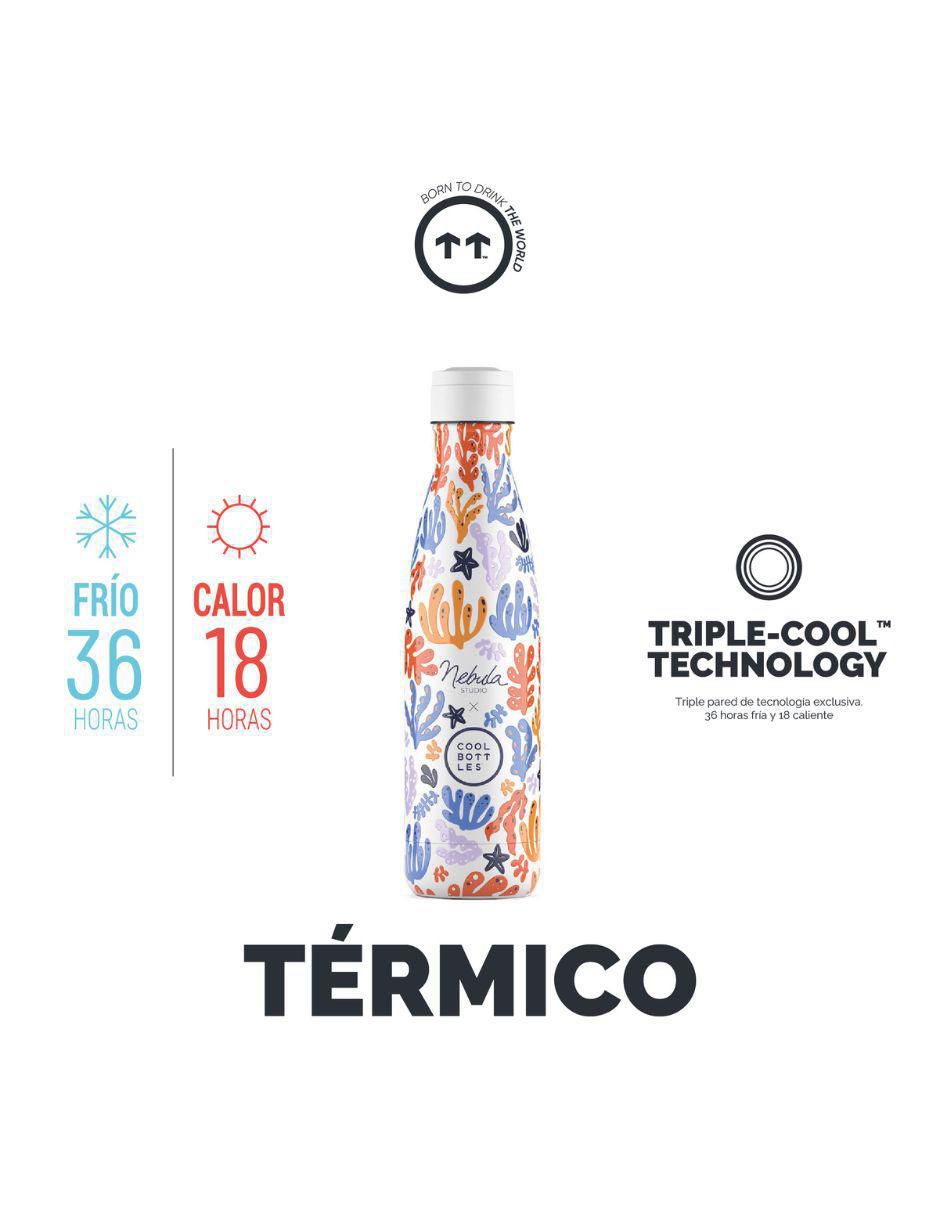 Termo de acero inoxidable Nébula Underwater fun con tapa rosca 500 ml 2