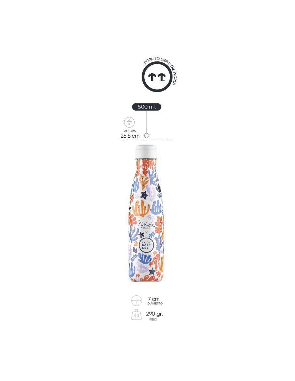Termo de acero inoxidable Nébula Underwater fun con tapa rosca 500 ml 7