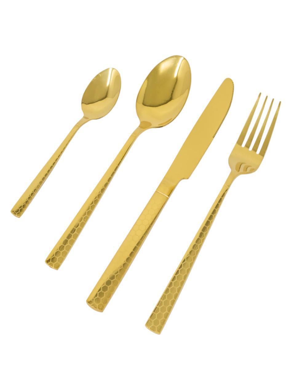 Set cubiertos Serie Cromo de acero inoxidable 16 piezas 4