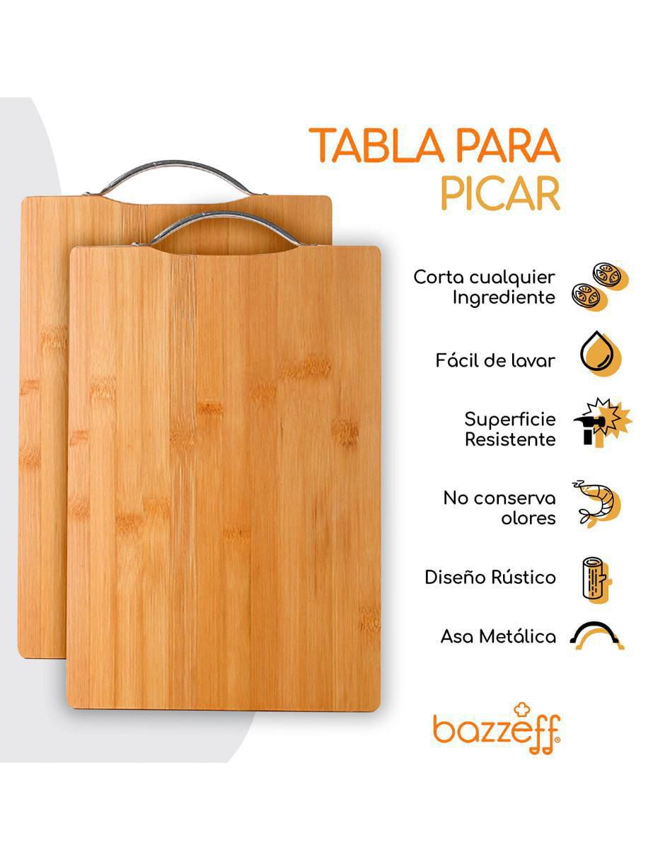 Set tabla para picar de madera 2