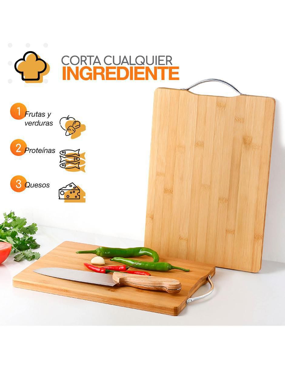 Set tabla para picar de madera 3